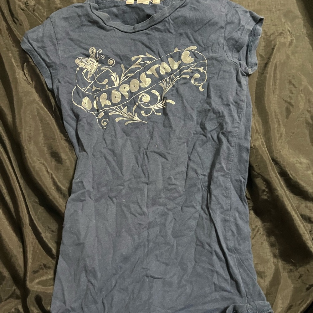 Aeropostale Women's Blue Graphic Tee
